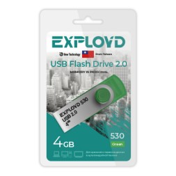 USB флэш-накопитель Exployd 4GB 530 Green