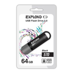 USB флэш-накопитель Exployd 64GB 570 Black