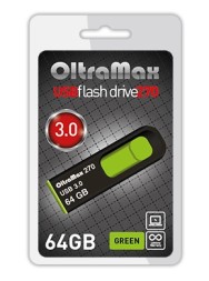 USB флэш-накопитель OltraMax 64GB 270 Green 3.0