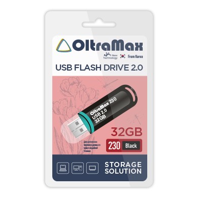 USB флэш-накопитель OltraMax 32GB 230 Black
