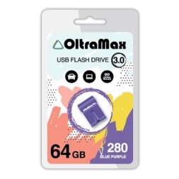 USB флэш-накопитель OltraMax 64GB 280 Blue Purple 3.0