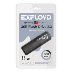 USB флэш-накопитель Exployd 8GB 620 Black 2.0