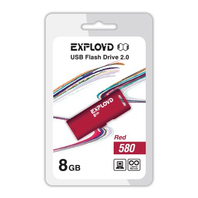 USB флэш-накопитель Exployd 8GB 580 Red