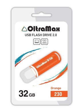 USB флэш-накопитель OltraMax 32GB 230 Orange