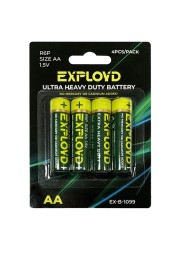 Батарейка Exployd AA R06-4BL/1.5В(4/40/800)EX-B-1099