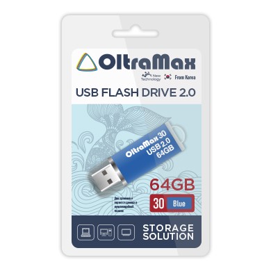 USB флэш-накопитель OltraMax 64GB 30 Blue