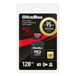 Карта памяти OltraMax 128GB microSDXC Class 10 UHS-1 Premium (U3)  95 MB/s