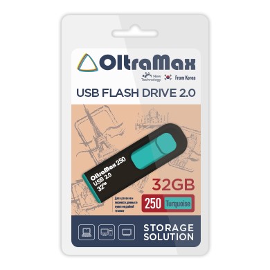 USB флэш-накопитель OltraMax 32GB 250 Turquoise