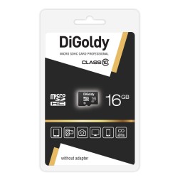 Карта памяти Digoldy 16GB microSDHC Class 10 без адаптера