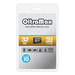 Карта памяти OltraMax 32GB microSDHC Class 10 без адаптера