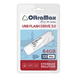 USB флэш-накопитель OltraMax 64GB 320 White 3.0