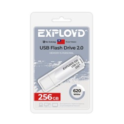 USB флэш-накопитель Exployd 256GB 620 White 2.0